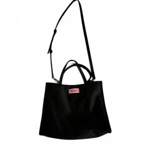 kate spade Black Sam Nylon Medium Satchel